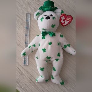 Sale! Ty O'Fortune Beenie Baby Bear with Error Tag